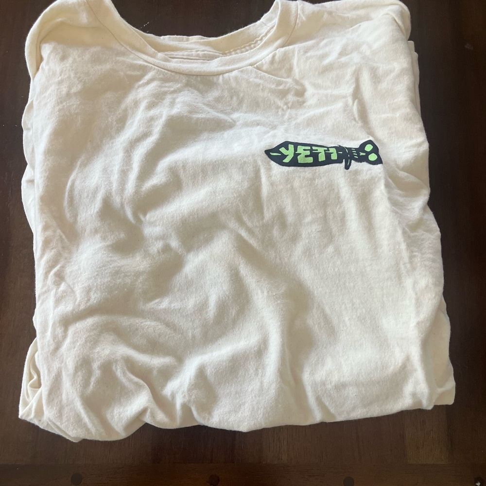 Yeti Off-White Tee with Logo
